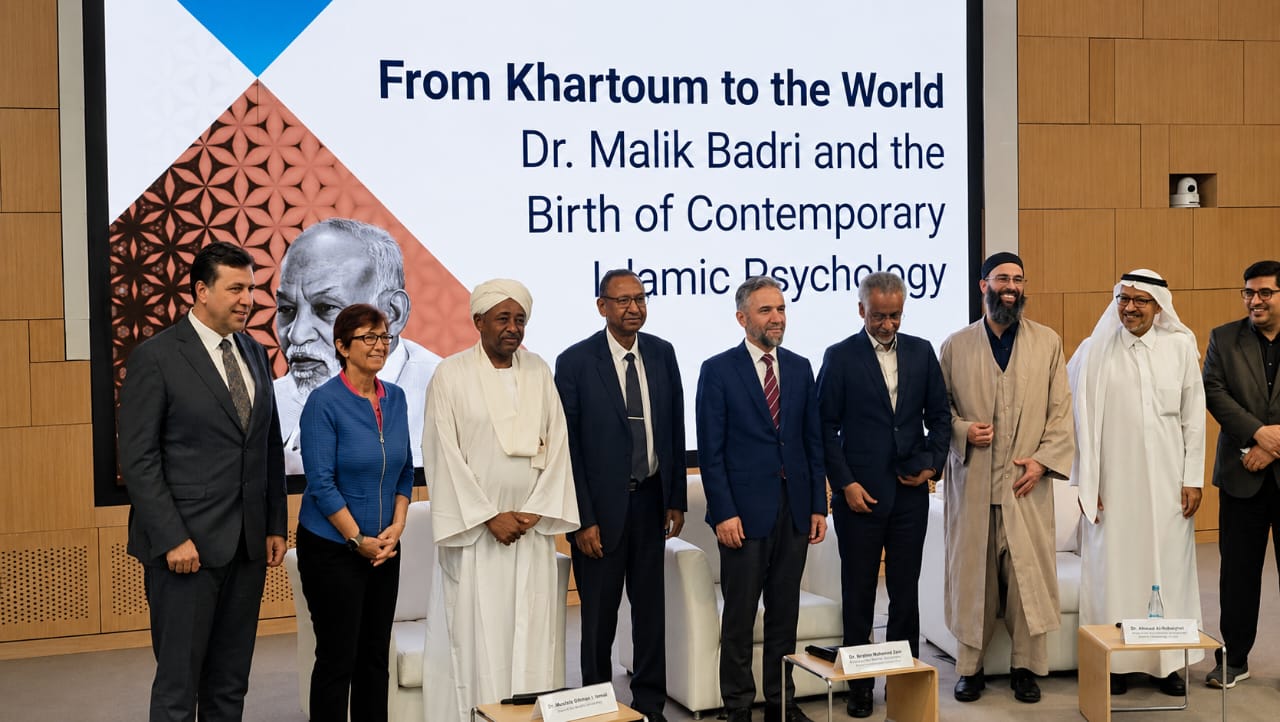 The participants in the public lecture “From Khartoum to the World: Dr. Malik Badri and the Birth of Contemporary Islamic Psychology” at the College of Islamic Studies, Hamad Bin Khalifa University, Doha.